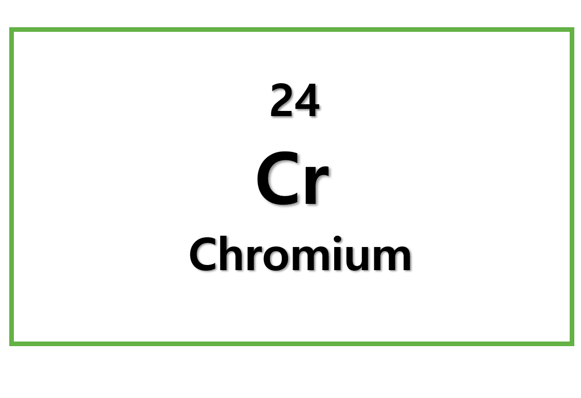 Cr(Atomic number : 24)