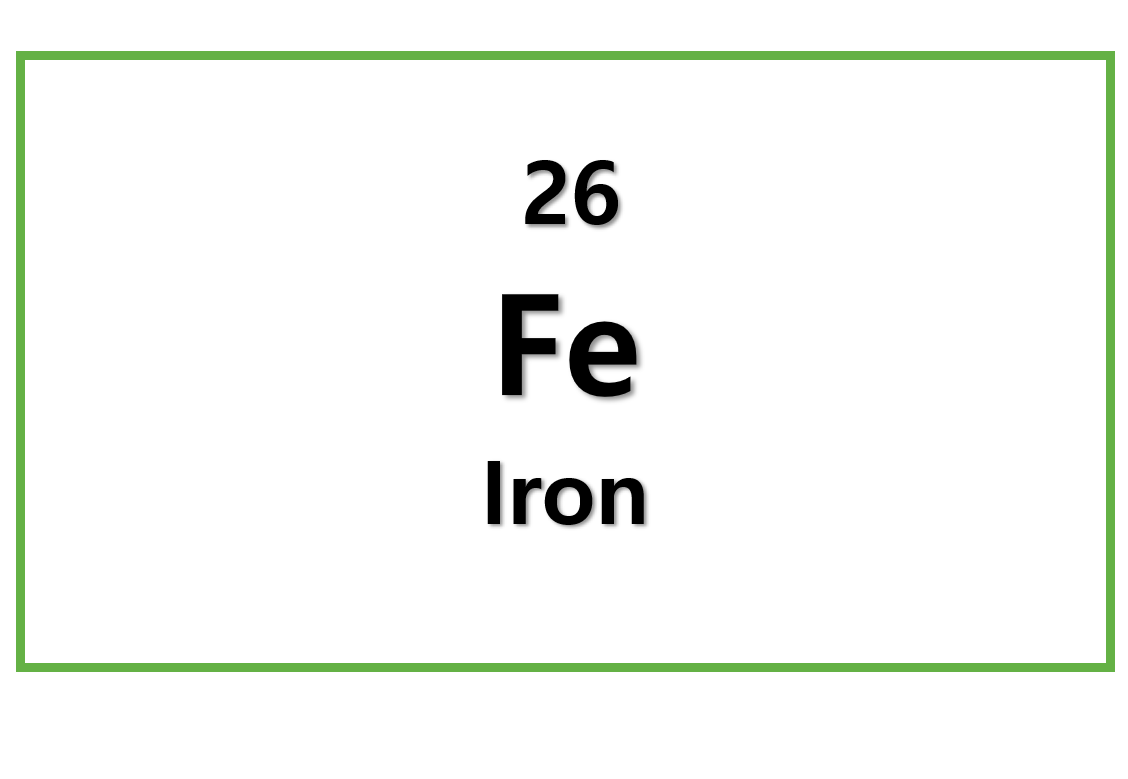 Fe(Atomic number : 26)