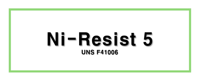 Ni-Resist 5ㅣUNS F41006
