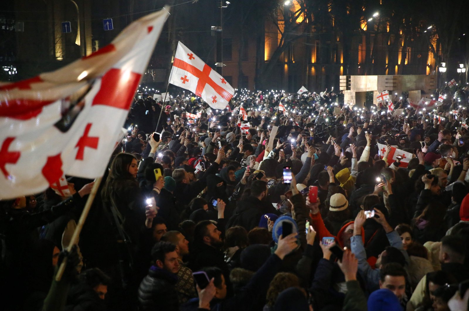 Anti-Government Protests in Georgia Enter Twelfth Day Amidst Intense Police Crackdown