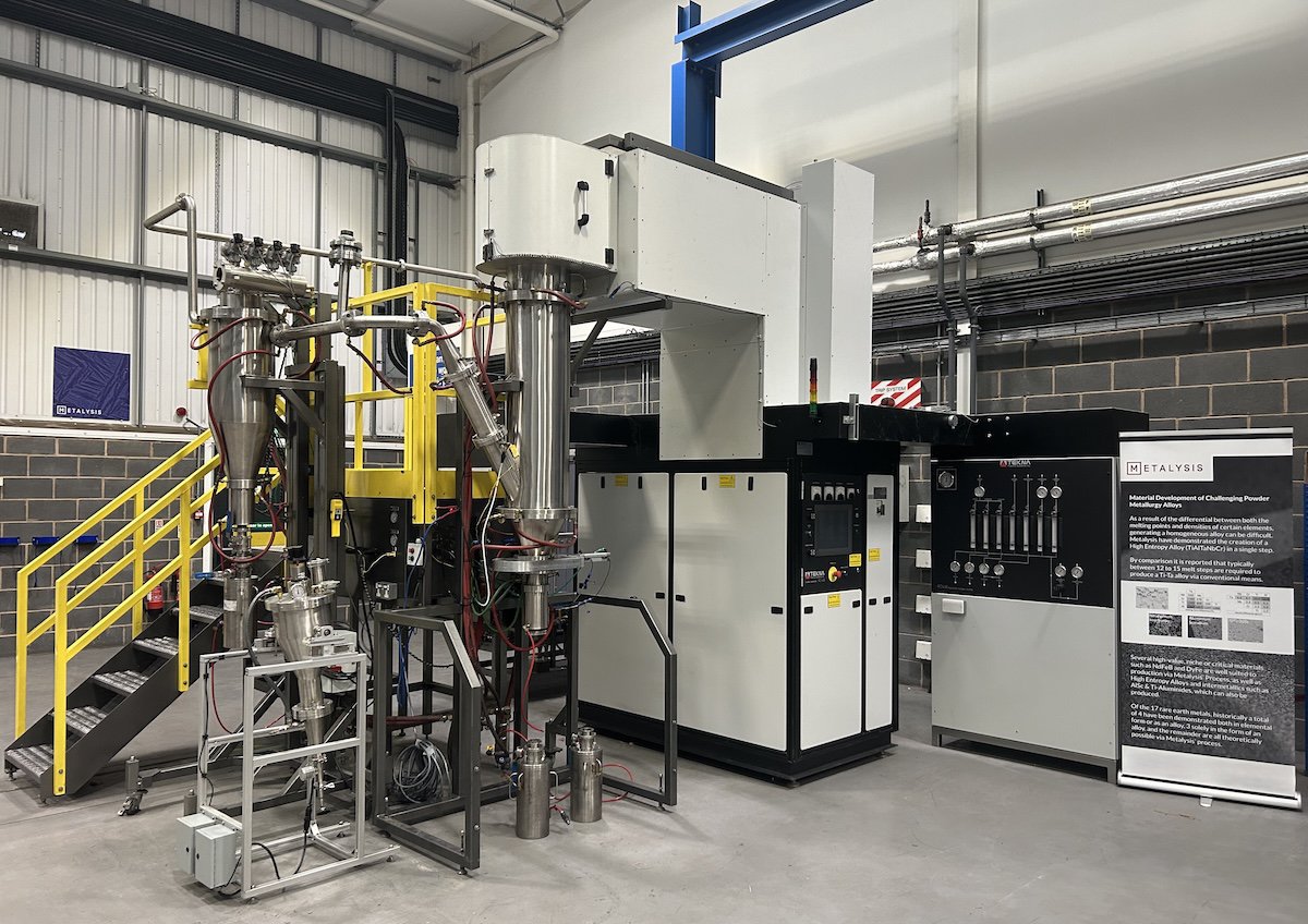 Metalysis Scales Up Production of Refractory Alloys with 40 kW Spheroidiser Acquisition