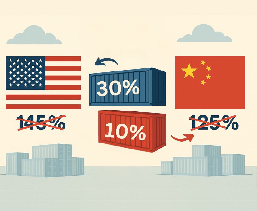 US and China Agree to Temporarily Reduce Tariffs for 90 Days