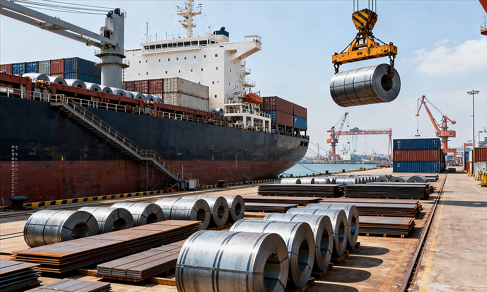 China Steel Exports Rise Slightly in August Amid Ongoing Domestic Demand Slump